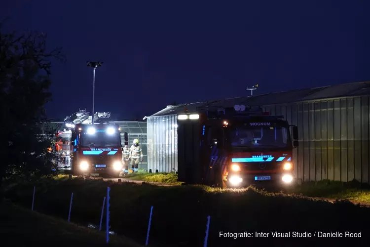 Brand op terrein kassencomplex Nibbixwoud