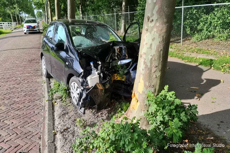 Bestuurder crasht tegen boom in Midwoud