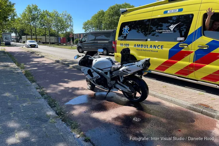 Aanrijding auto en motor in Medemblik