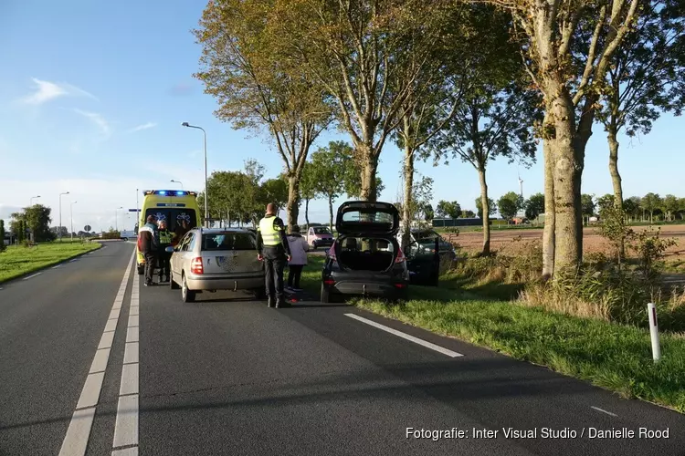 Automobiliste gewond bij kopstaartbotsing in Wervershoof