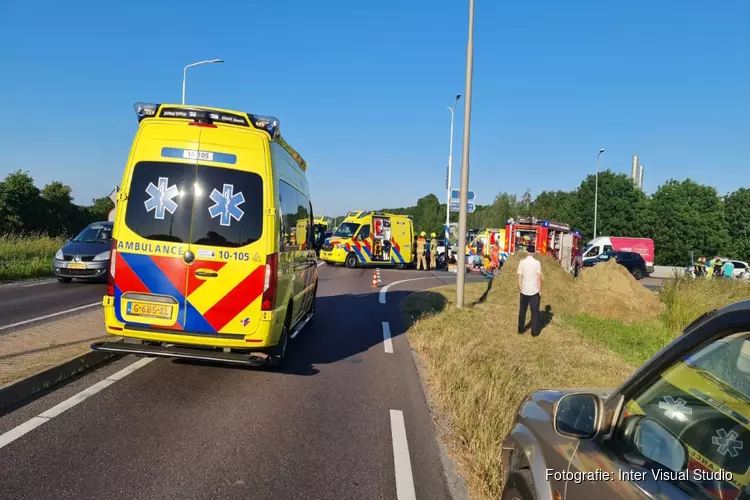 Drie gewonden bij ernstig ongeval in Lambertschaag