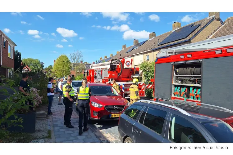 Brand in woning Oostwoud