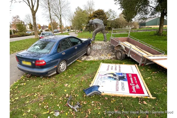 Automobilist overdag onder invloed van alcohol krijgt ongeluk in Onderdijk