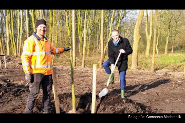 Nieuwe aanplant parkbos Abbekerk