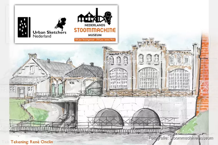 Schetsen onder stoom! Urban Sketchers Nederland naar Medemblik!