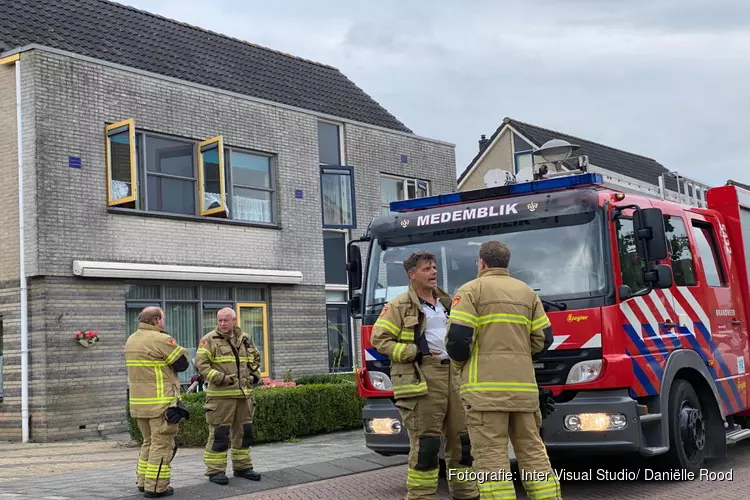 Woningbrand aan de Draak in Medemblik