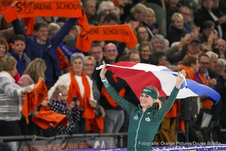 Irene Schouten koningin NK Afstanden: 3x goud, 2 baanrecords